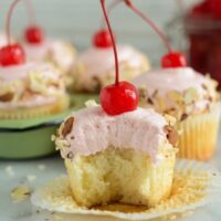 Cherry Almond Cupcakes