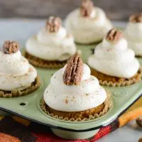 Pumpkin Cupcakes with Fluffy Maple Cream Cheese Frosting
