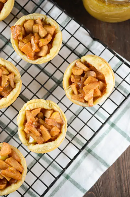 Apple Cups with Maple Toffee Sauce