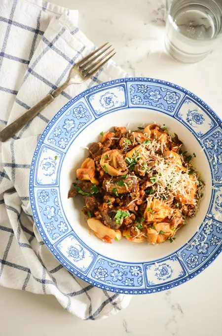 Slow Cooker Turkey Tortellini