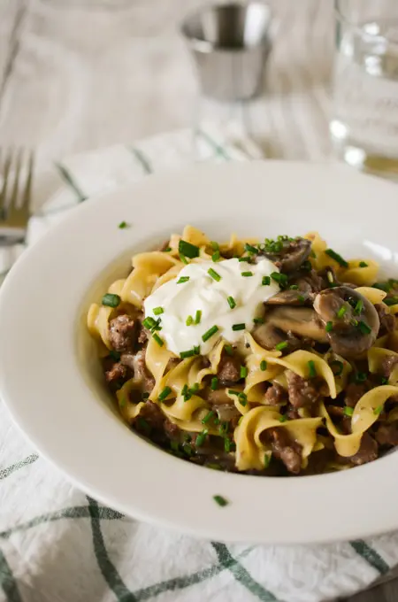 Ground Beef Stroganoff