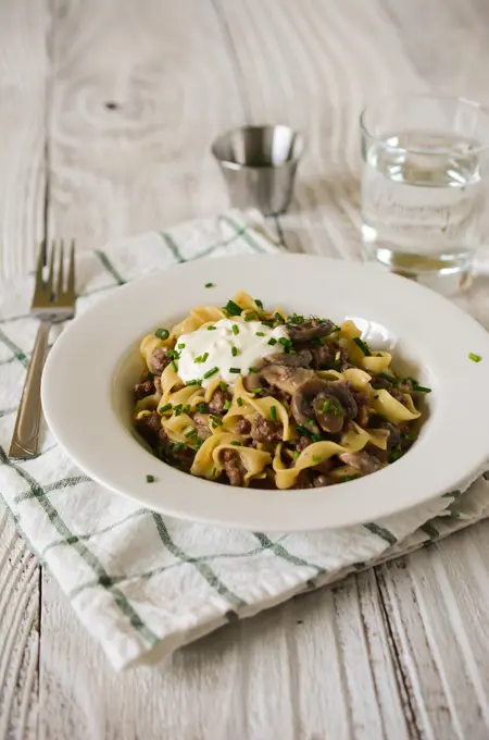 Ground Beef Stroganoff