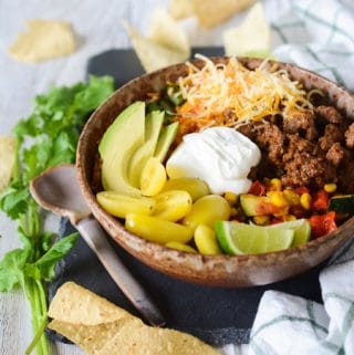 Ground Beef Taco Bowl