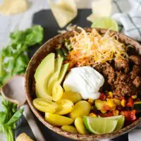 Ground Beef Taco Bowl