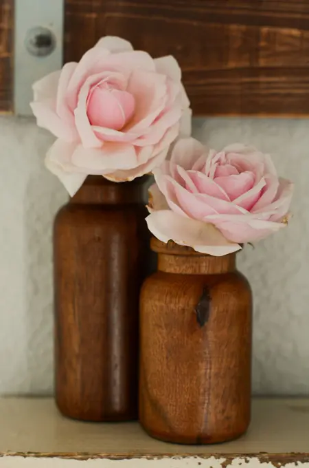 2pk Wood Bud Vase - Hearth & Hand with Magnolia