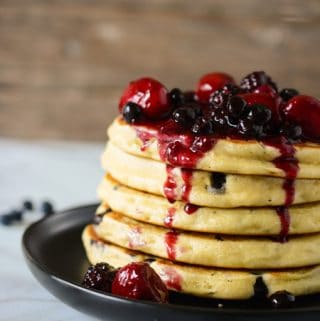 Multigrain Blueberry Pancakes
