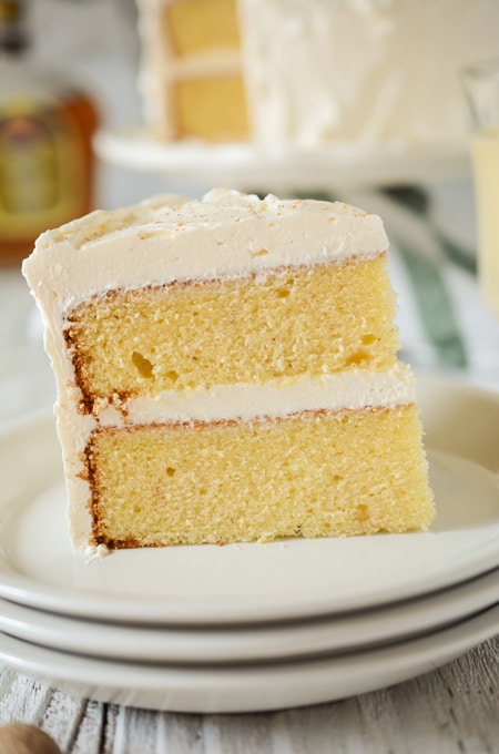 Eggnog Layer Cake - The Cake Chica