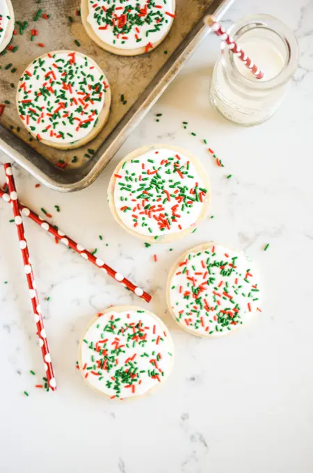 Christmas Confetti Sugar Cookies