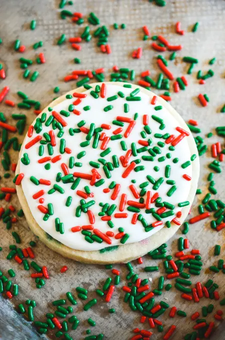 Christmas Confetti Sugar Cookies