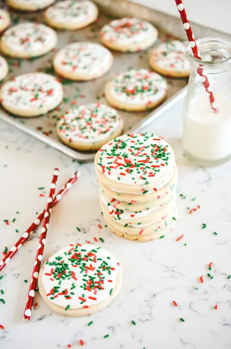 Christmas Confetti Sugar Cookies