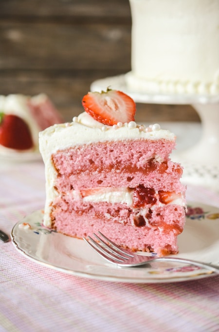 Strawberry Cake From Scratch | The Cake Chica