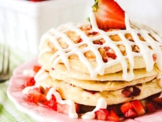 Strawberry Buttermilk Pancakes with Cream Cheese Icing - The Cake ...