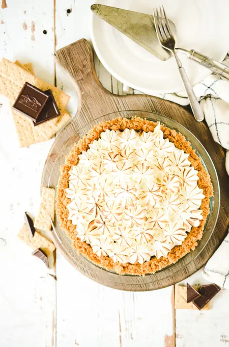 Chocolate S'mores Pie