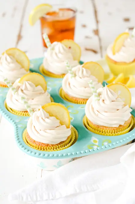 Sweet Tea Lemon Cupcakes