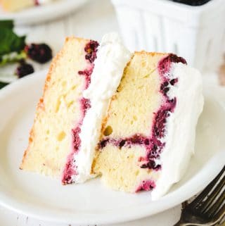 Blackberry Lavender Pound Cake