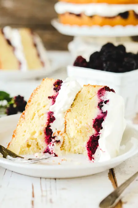 Blackberry Lavender Pound Cake