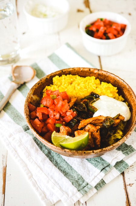 Mexican Chicken and Rice Bowls
