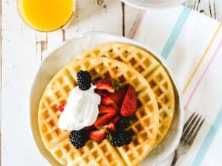 Waffles of Insane Greatness with Fresh Strawberry Compote - The ...