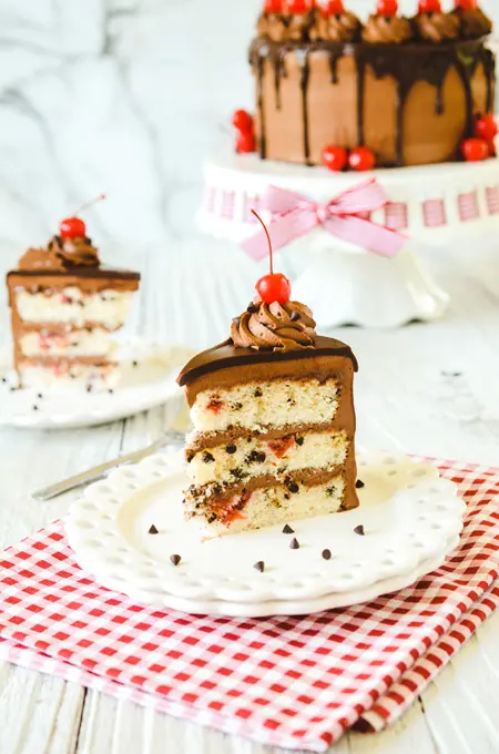 Cherry Chocolate Chip Cake