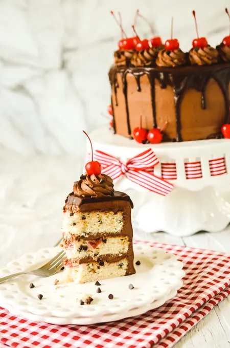 Cherry Chocolate Chip Cake