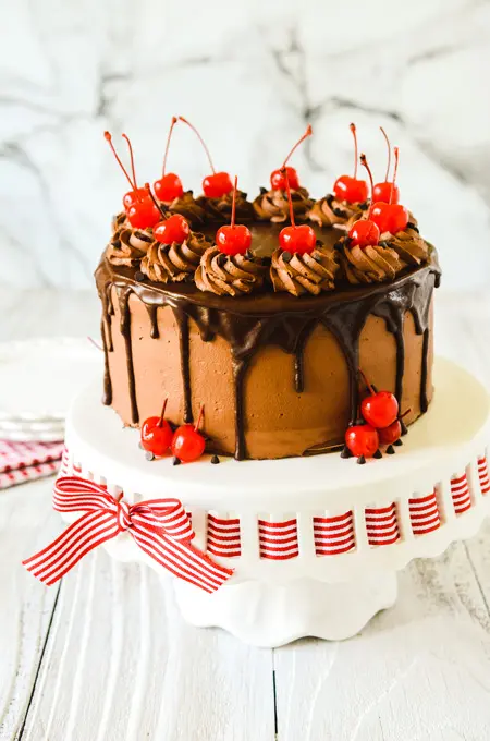 i heart baking!: golf ball cake - chocolate cake with cherries