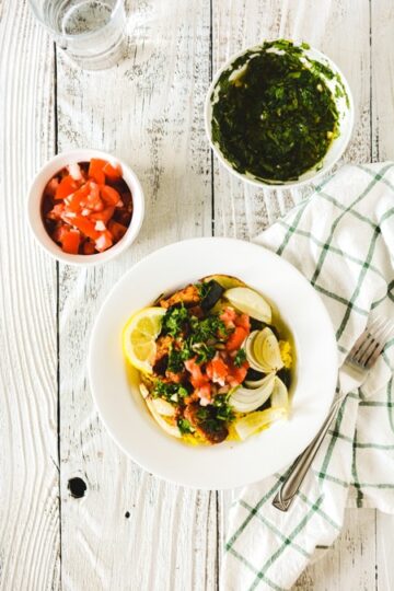 Chimi Chicken and Yellow Rice Bowls