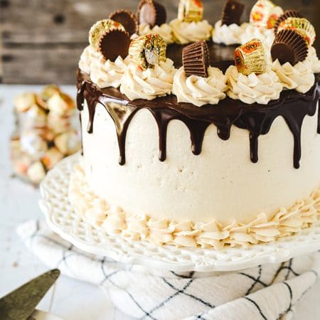 Chocolate Peanut Butter Layer Cake - The Cake Chica