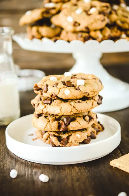 S'mores Chocolate Chip Cookies