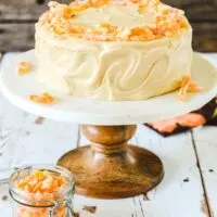 Pumpkin Spice Layer Cake with Caramel Cream Cheese Frosting