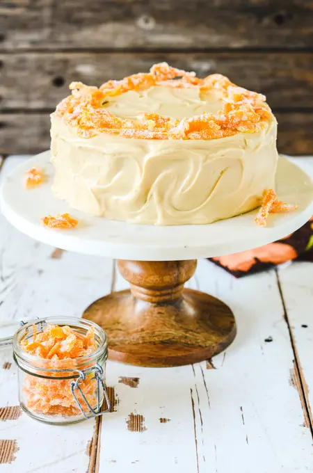 Pumpkin Spice Layer Cake with Caramel Cream Cheese Frosting