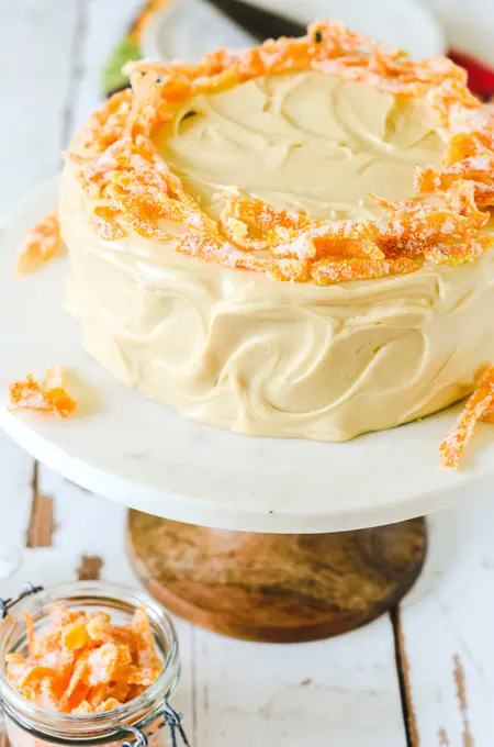 Pumpkin Spice Layer Cake with Caramel Cream Cheese Frosting