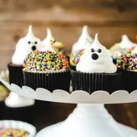 Devil's Food Ghost Cupcakes