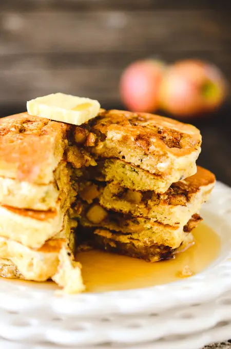 Multigrain Cinnamon Apple Pancakes