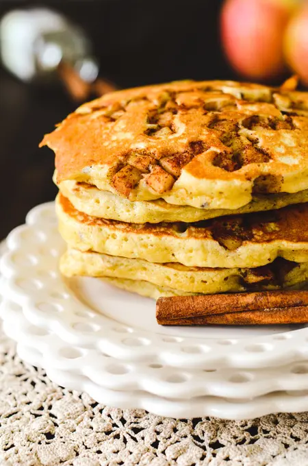 Multigrain Cinnamon Apple Pancakes