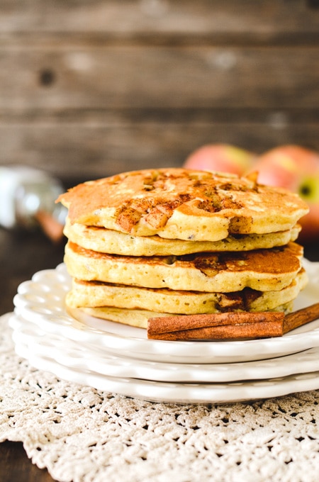 Multigrain Cinnamon Apple Pancakes