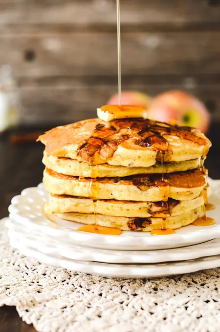 Multigrain Cinnamon Apple Pancakes