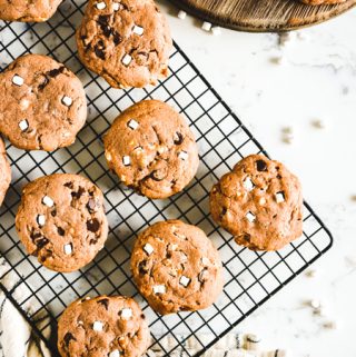 Chocolaty Hot Cocoa Cookies
