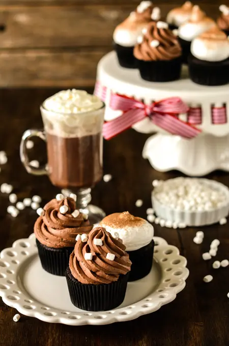 Hot Cocoa Cupcakes