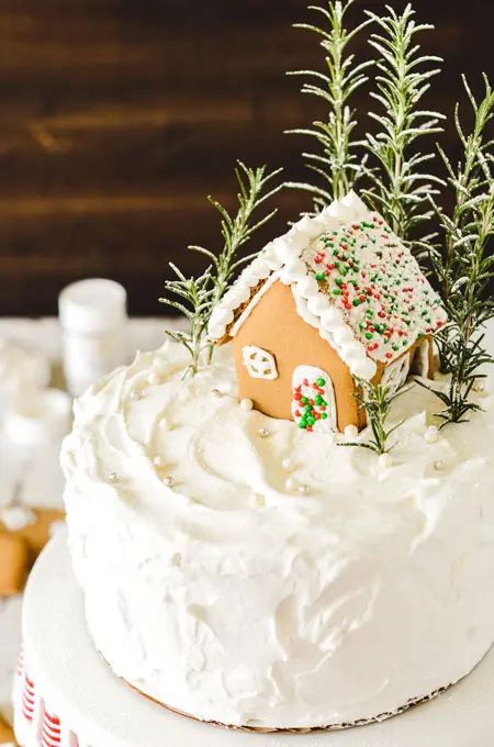 Gingerbread House Layer Cake