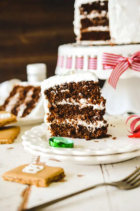 Gingerbread House Layer Cake