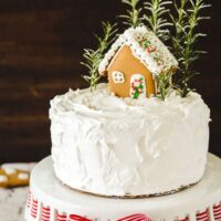 Gingerbread House Layer Cake