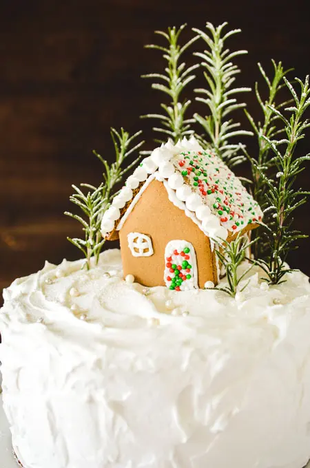 Gingerbread House Layer Cake