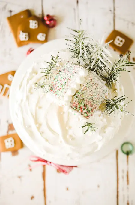 Gingerbread House Layer Cake