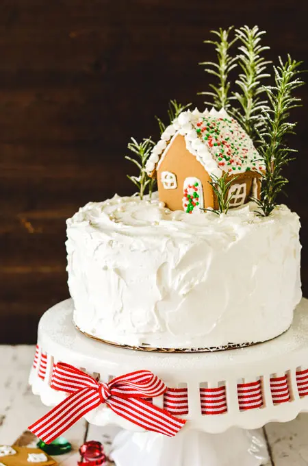 Gingerbread House Layer Cake