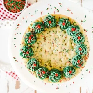 Christmas Confetti Cookie Cake
