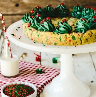 Christmas Confetti Cookie Cake