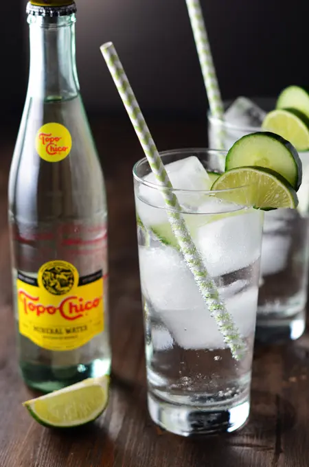 Topo Chico Cucumber Cocktails