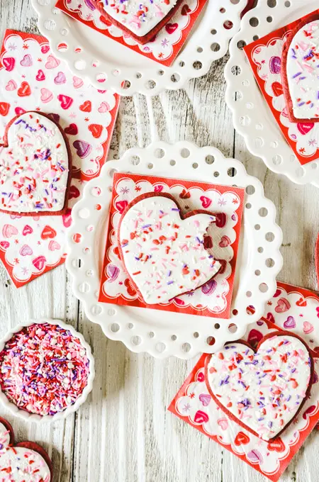 Red Velvet Sugar Cookies