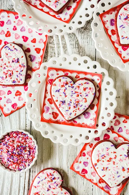 Red Velvet Sugar Cookies