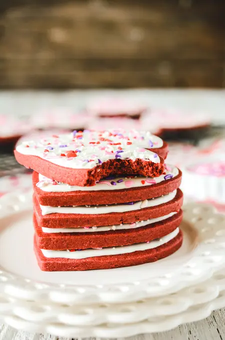 Red Velvet Sugar Cookies